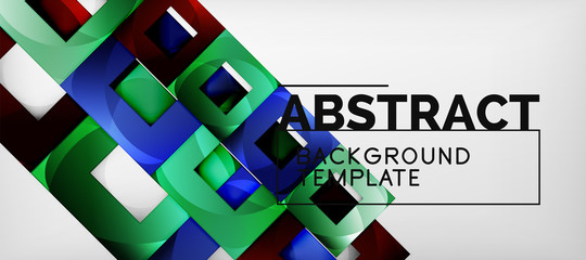 Abstract squares geometric background can be used in cover design, book design, website background