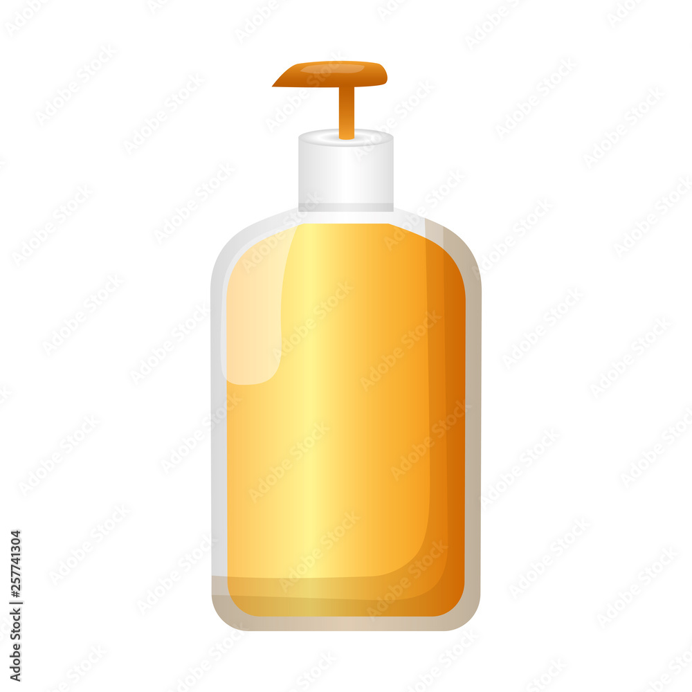 Sticker skin care bottle