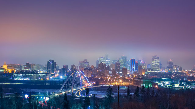 Moody Edmonton Skyline
