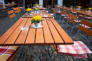 Waiting for the sun in spring  - the first chance for sitting outside (Freiburg, Germany)