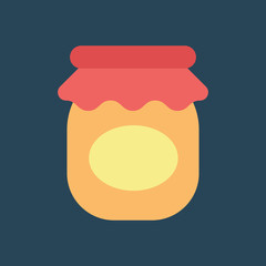 Silhouette icon jar of honey