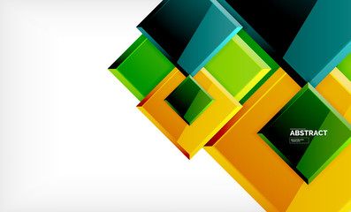 Square geometrical background