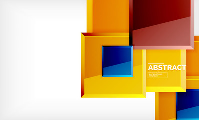 Fototapeta premium Square geometric background