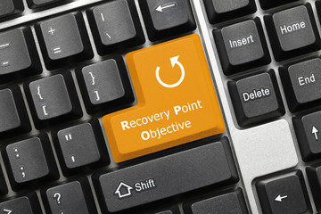 Conceptual keyboard - Recovery Point Objective (orange key)