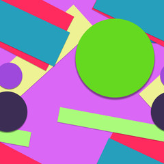 Flat material design - Creative vector trend seamless