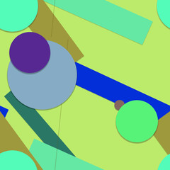 Flat material design - Creative vector trend seamless