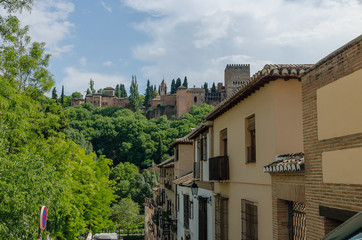 Fototapeta na wymiar Spain. The Alhambra from the Albaicin of Granada