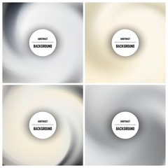 Four monochrome background with swirl effect