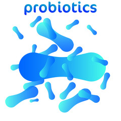 Probiotics Bacteria Vector Logo
