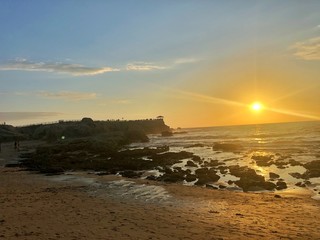 Playa atardecer
