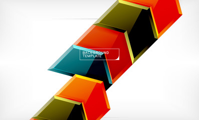 Techno arrow background, template design