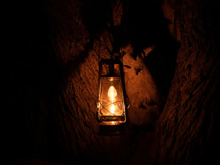 Lamp at night