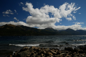 Lago Meliquina, provincia de Neuquén, Patagonia, Argentina