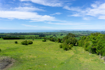 Kaikoura hinterland landscape view to sea