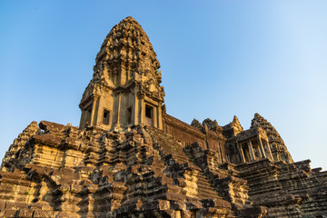 Part of the Angkor Wat, Cambodia, the largest religious monument in the world, UNESCO World Heritage