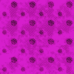 Seamless abstract pattern of flower. Texture in red and black colors.