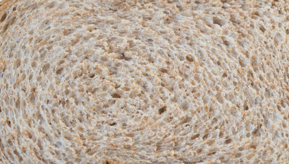 flat lay, close up whole grain bread. For background or texture