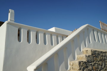 stairs in Santorini, Greece