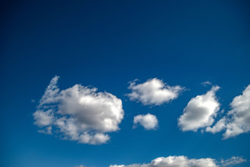 blue sky with white clouds