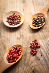 Collection of aromatic herbal spices