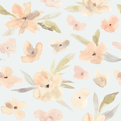 Flower seamless pattern.