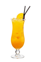 Alcohol cocktail isolated on white