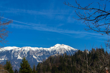 Mountain peaks of the Alps