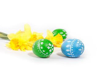 Easter decoration with eggs.