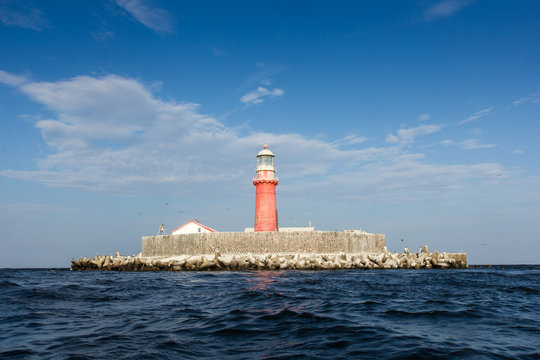 The Kolka lighthouse 