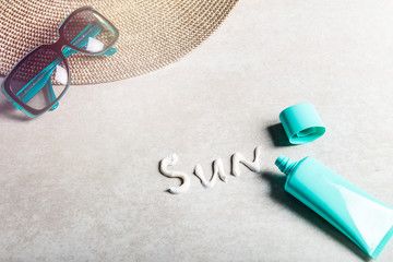 pring and summer protection against the Sun, sunscreen rpoducts