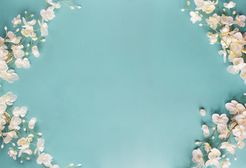 Blue Floral Spring Background