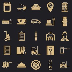 Loader icons set. Simple set of 25 loader vector icons for web for any design