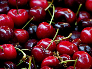 fresh cherries background