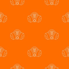 Gas mask pattern vector orange for any web design best