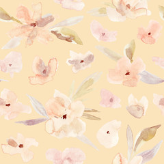 Flower seamless pattern.