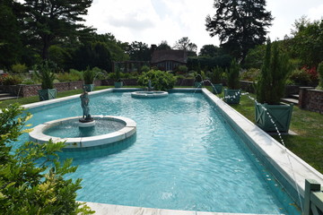 Swimming pool and guesthouse 