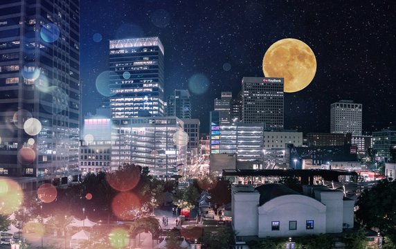 City Scape Composite Image