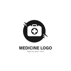 Medic logo template design. Medic logo with modern frame vector design