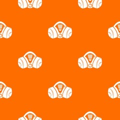 Gas mask pattern vector orange for any web design best