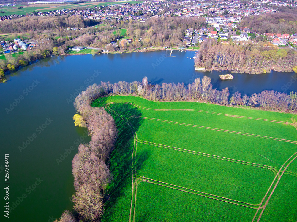 Wall mural adolfosee lake in spring