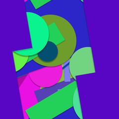 Flat material design - Creative vector trend seamless