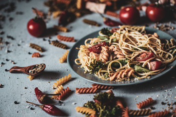 Italian food photography background