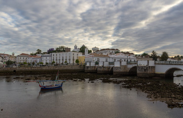 The town of Tavira in Algarve (Portugal)