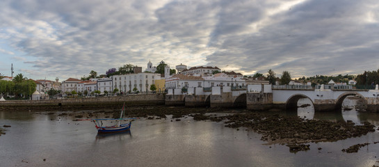 The town of Tavira in Algarve (Portugal)