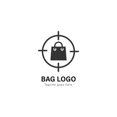Fototapeta premium Shop logo template design. Shop logo with modern frame vector design
