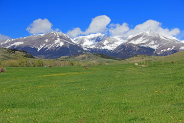 Meadow and Crazy Mountains, Montana