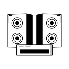 sound equipment isolated icon