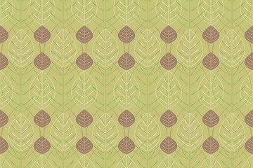 Art floral vector seamless pattern.