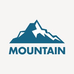 Simple mountain logo template