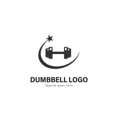 Fitness logo template design. Fitness logo with modern frame vector design